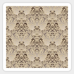 Rich golden baroque pattern Sticker